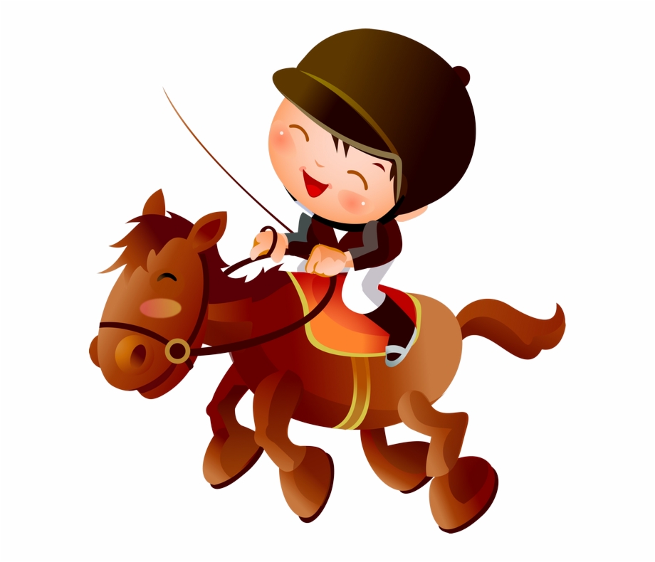 Horse Riding Cartoon Png