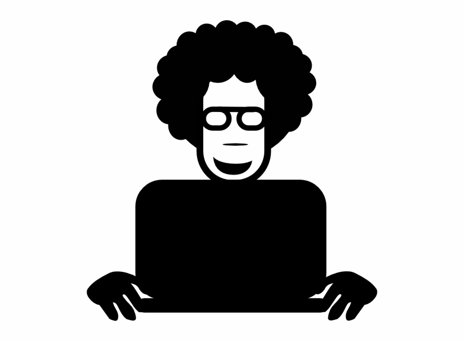 Man With Laptop Clipart