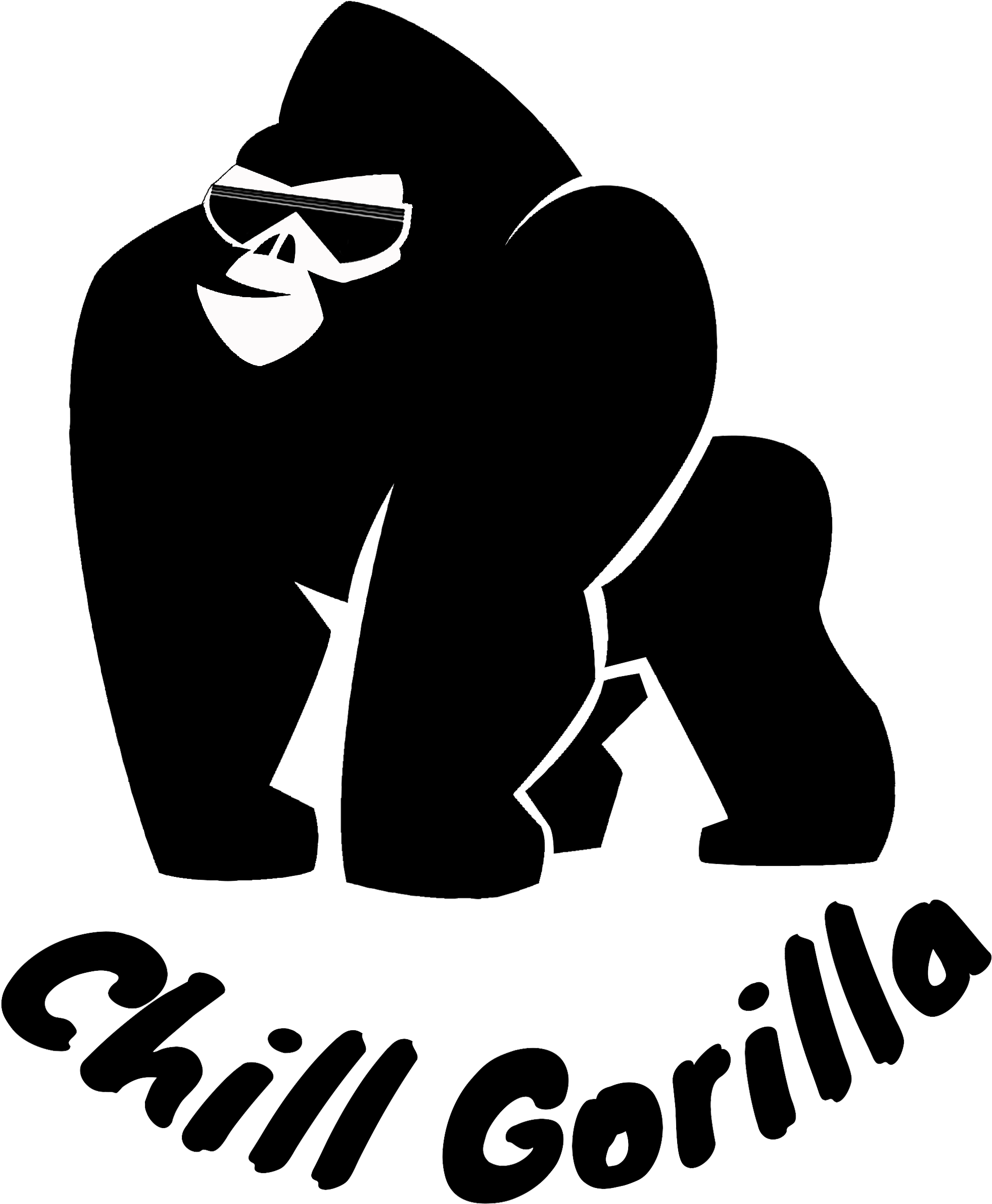 Hammock Clipart Chilling Chubby Gorilla Logo
