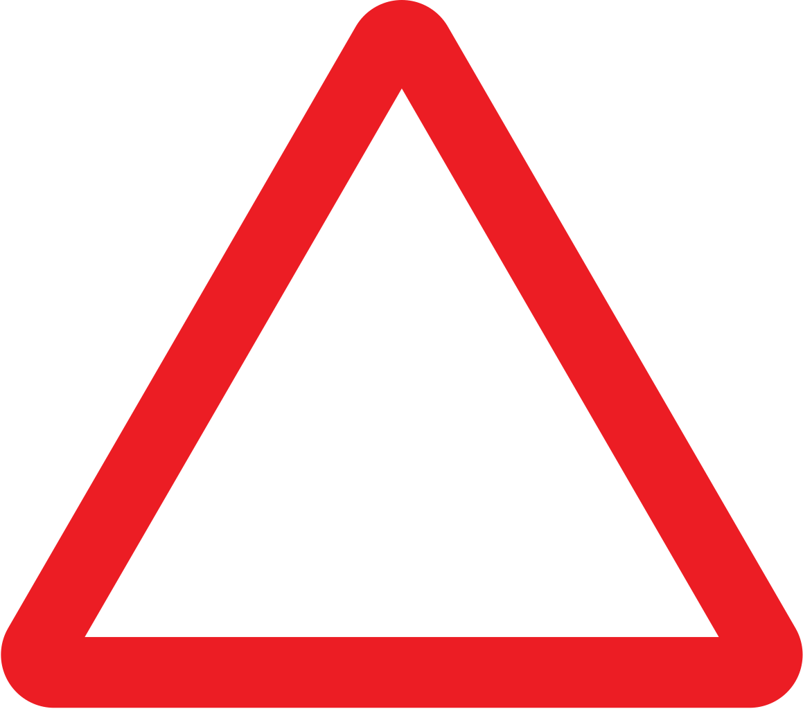 Uk Traffic Sign Blank Triangle Road Sign