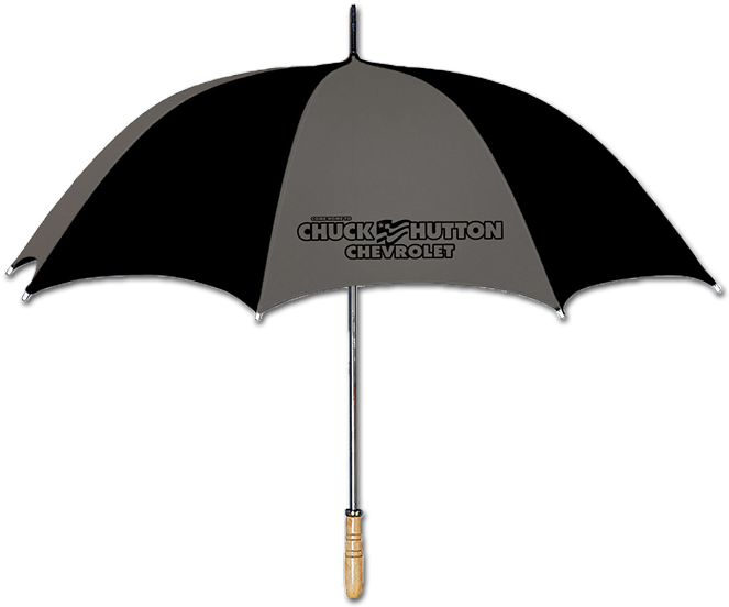 Dealer Personalized Pewter Black Umbrella Umbrella