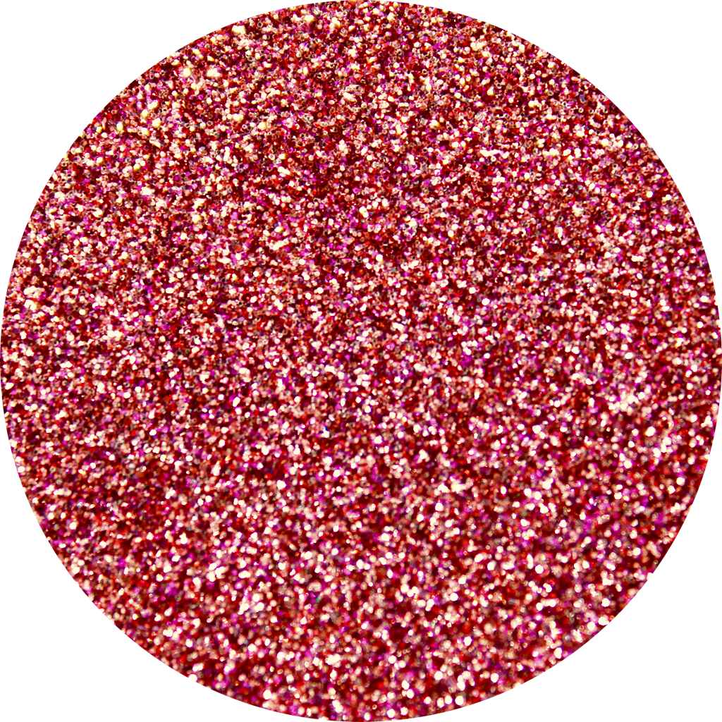 Pink Kisses Glitter Swatch Circle