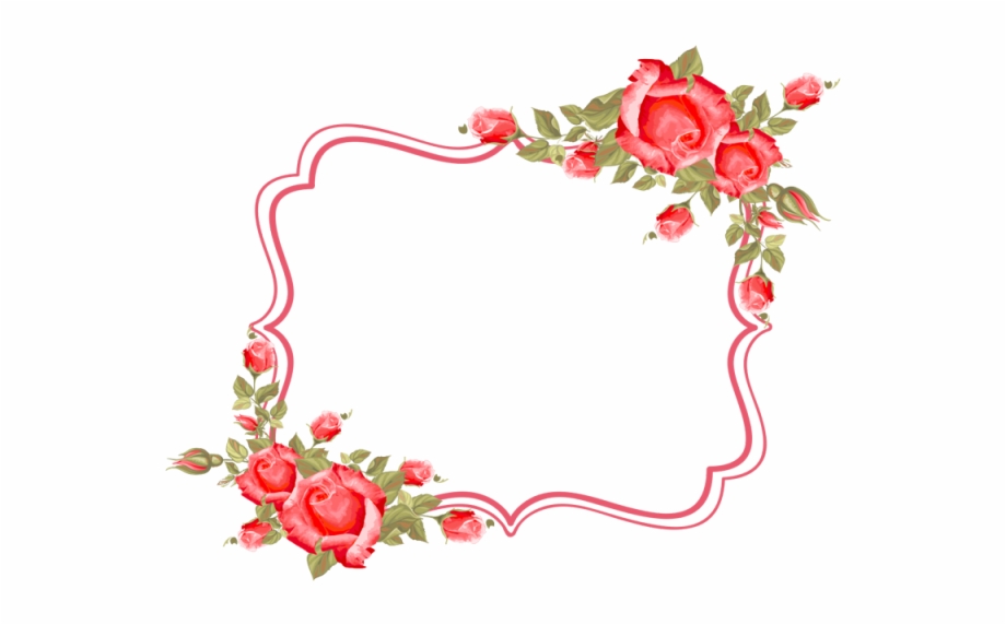 Flores Vector Flower Wedding Frame Vector Png - Clip Art Library