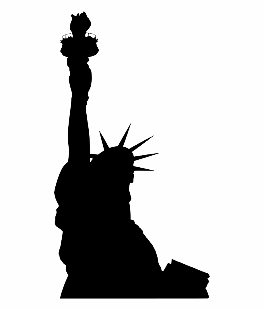 Statue Of Liberty Statue Of Liberty Silhouette Clipart