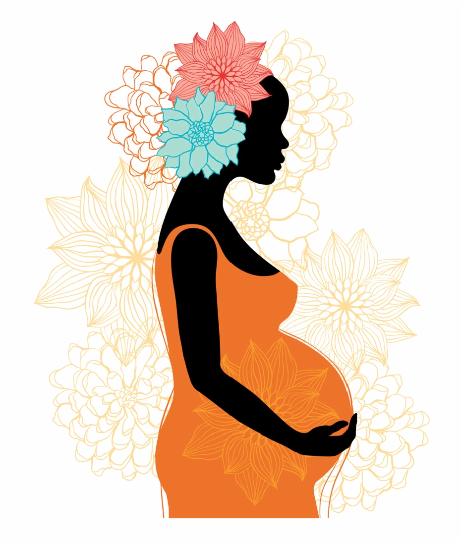 Image Black And White Library Pregnancy Clip Art