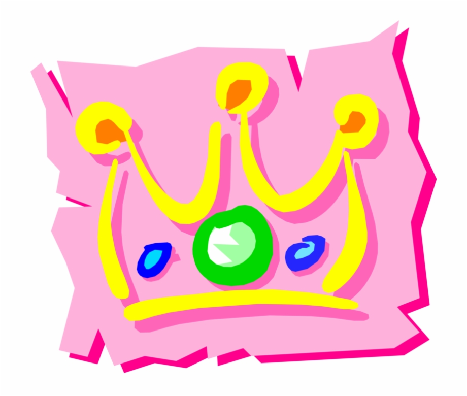 Vector Illustration Of Crown Symbolic Monarch Or Royalty
