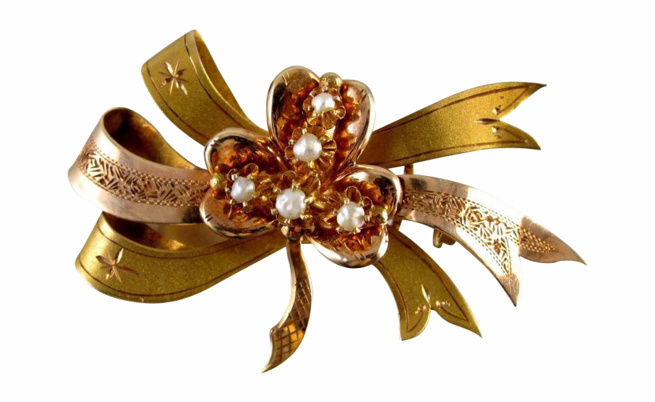 Gold Ribbon Bow Png Body Jewelry