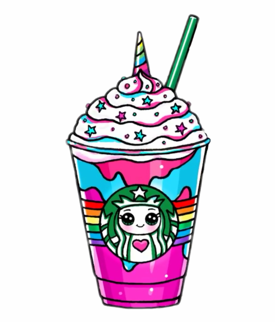 Kawaii Drink Drinks Unicorn Horn Cute Kawaii Drawings