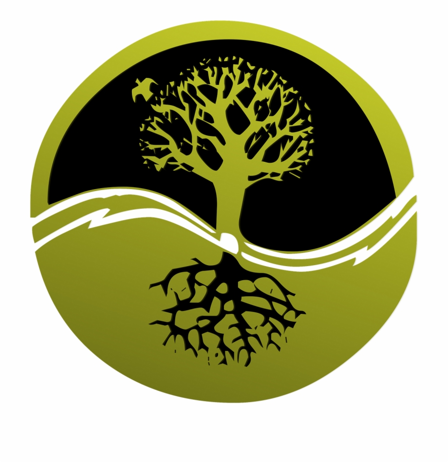 Root Tree Logo Yin Yang Tribal Tree