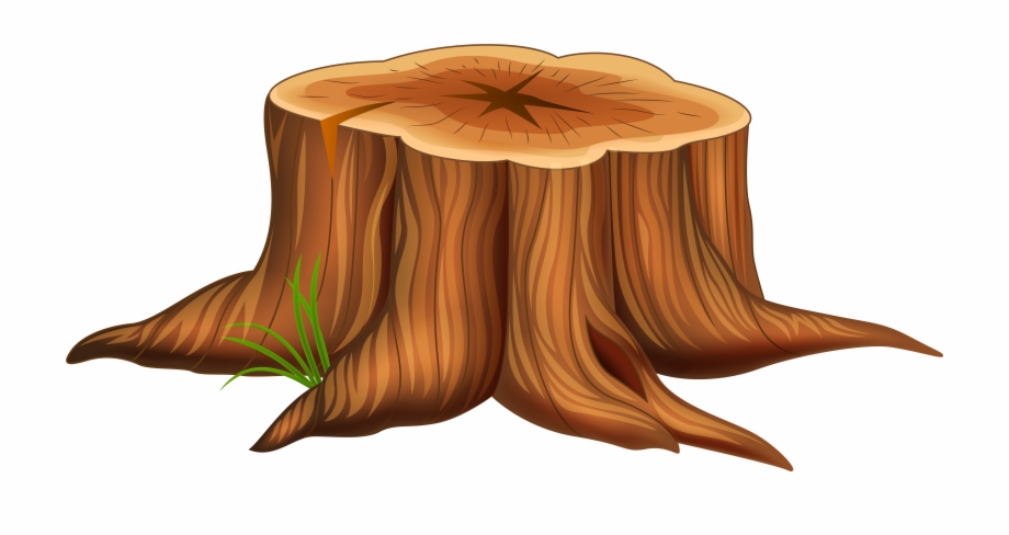 Tree Stump Cartoon Illustration Tree Stump Clipart Png