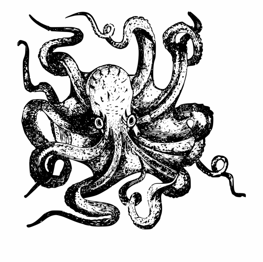 Free Octopus Silhouette Vector, Download Free Octopus Silhouette Vector ...