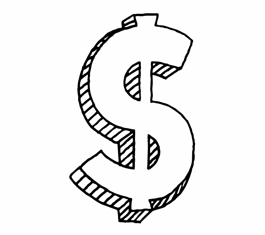 Cash Drawing Sign Money Doodle Transparent