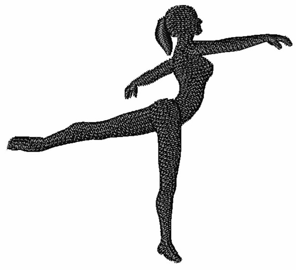 dancer silhouette without background
