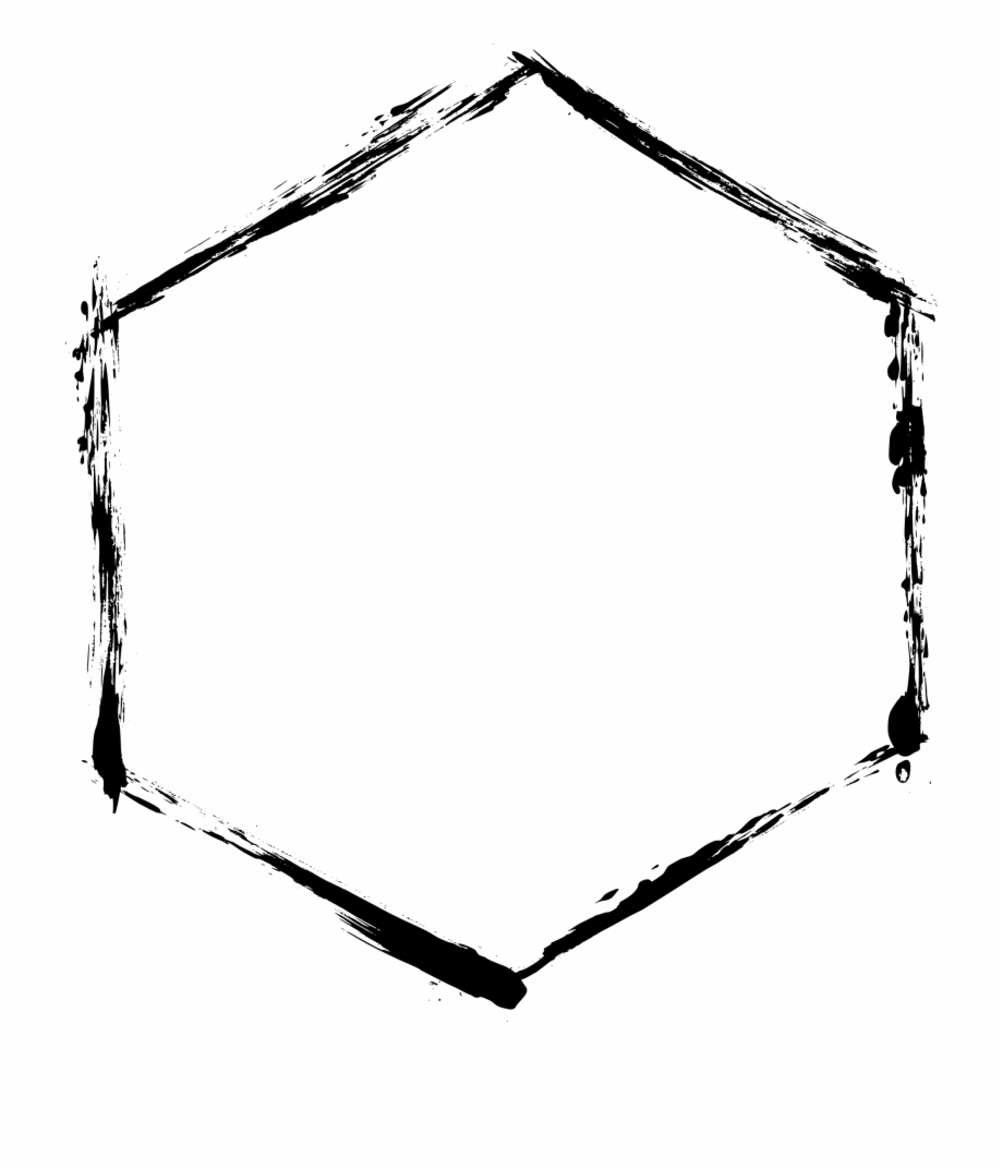Freetoedit Remixit Frame Grunge Pattern Shape Transparent Hexagon