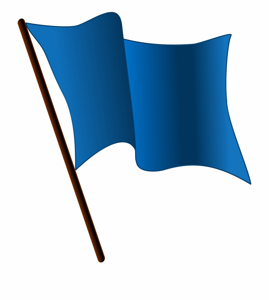 Transparent Flag Transparent Background Blue Flag