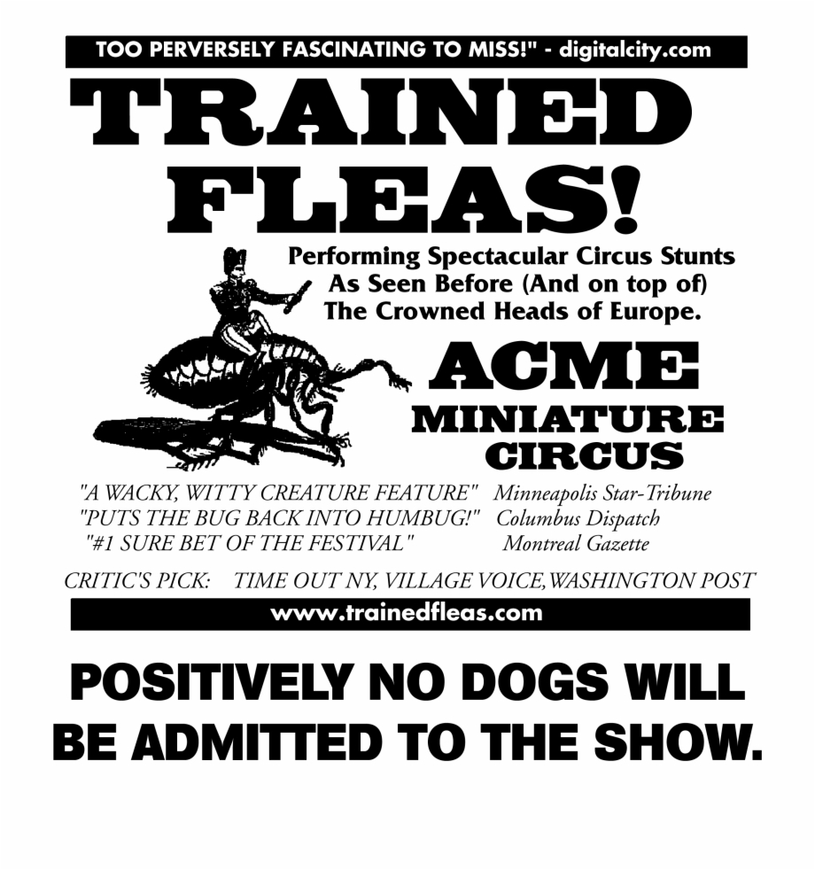 Acme Miniature Flea Circus Poster