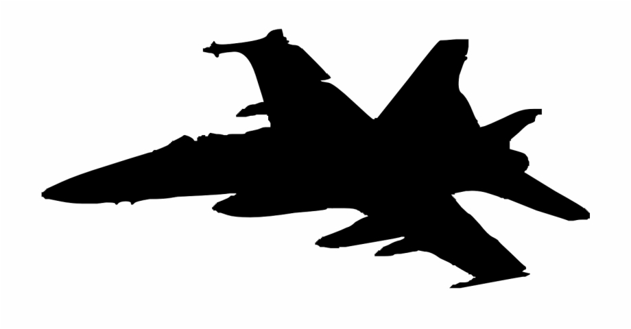 Plane Fast Hornet Silhouette Png Image Mcdonnell Douglas - Clip Art Library