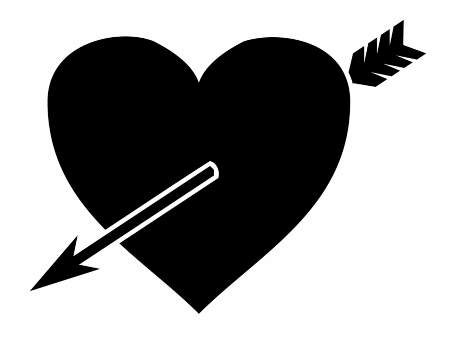 A Heart Pierced By An Arrow Amor Heart