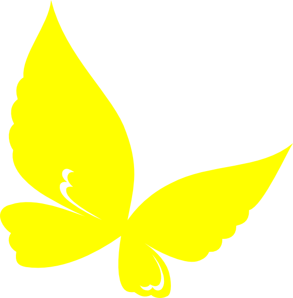 Animated Yellow Butterfly