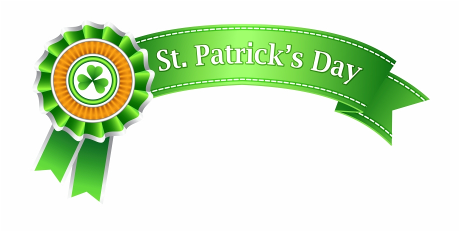 St Patricks Day Banner Transparent Png Clip Art