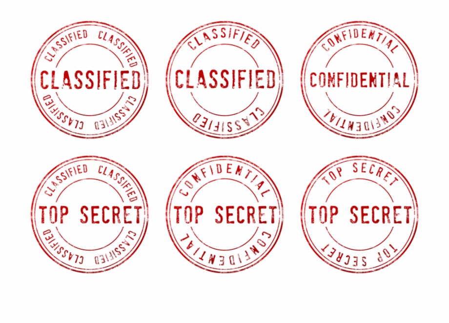 Top Secret Confidential Classified Stamp Black Ops Security