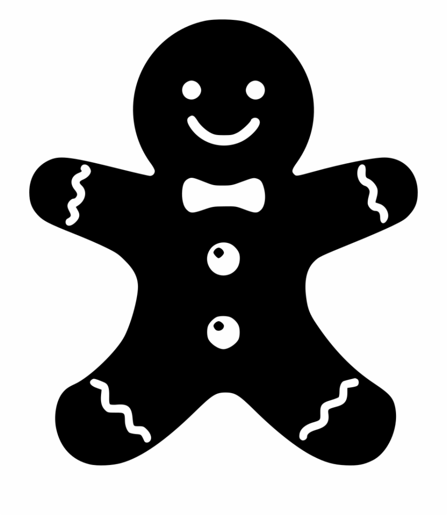 Png File Christmas Gingerbread Man Silhouette
