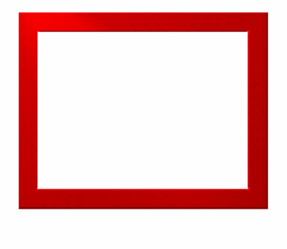 Red Border Frame Png Free Download Red Square