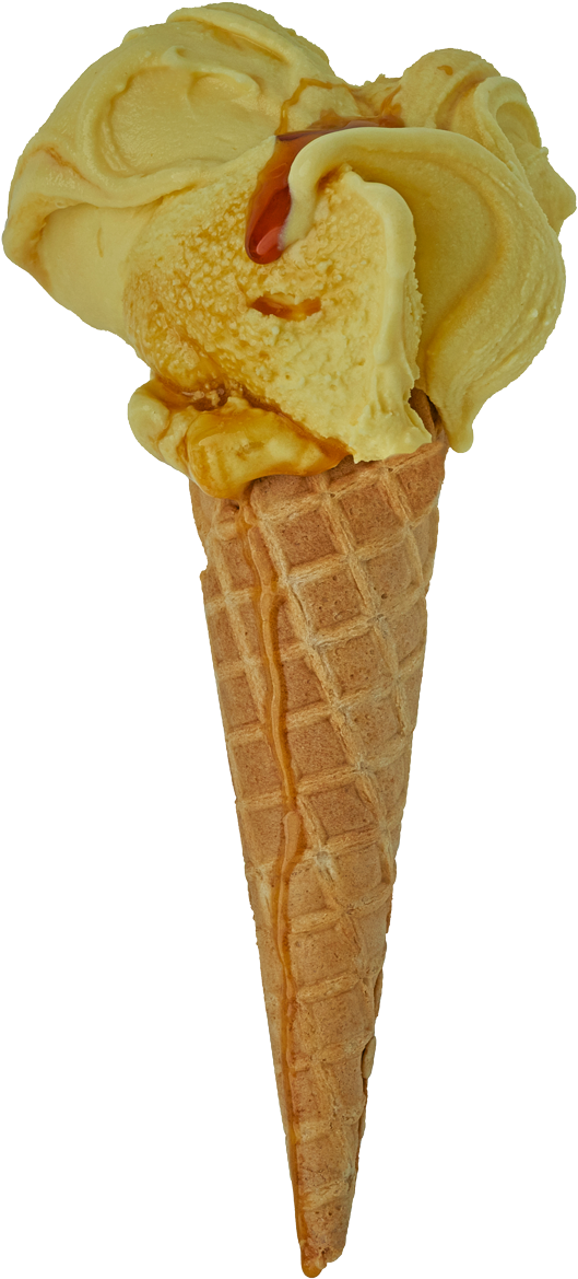 Sea Salted Caramel Ice Cream Cone
