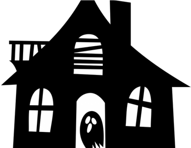 House Silhouette Scary House Clip Art