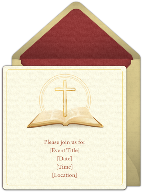 Open Bible Online Invitation Christian Housewarming Invitation In
