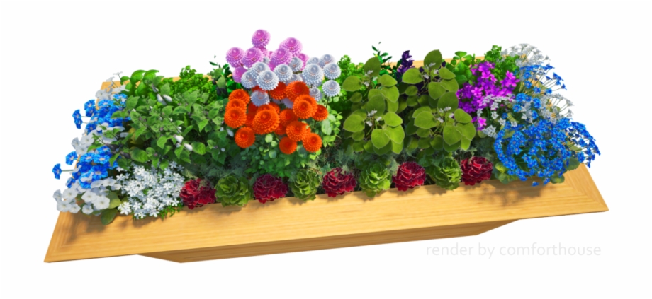 3D Decorative Flower Bed Artificial Flower
