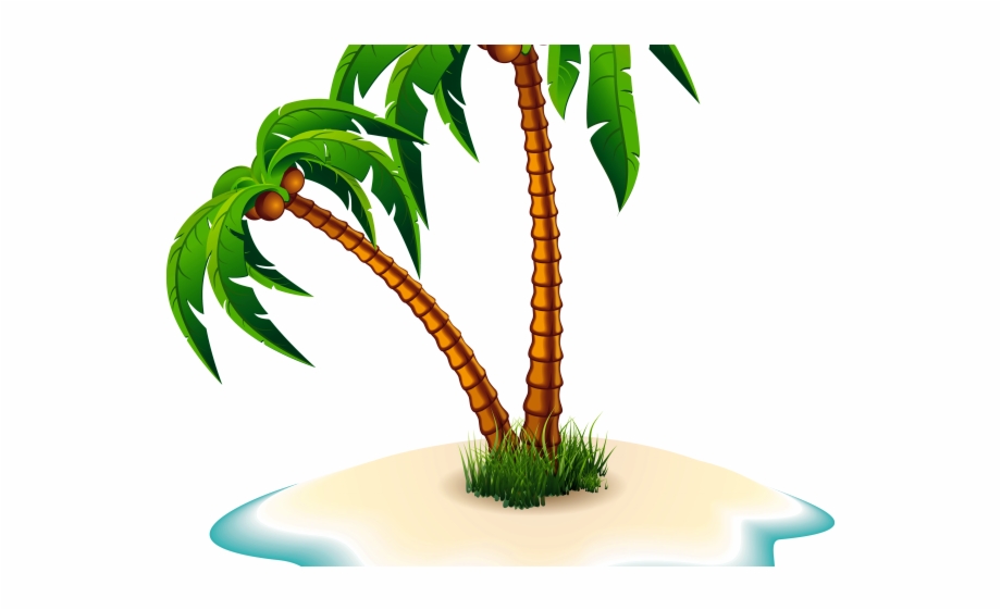 Deserted Tropical Island Png Transparent Images Palm Tree