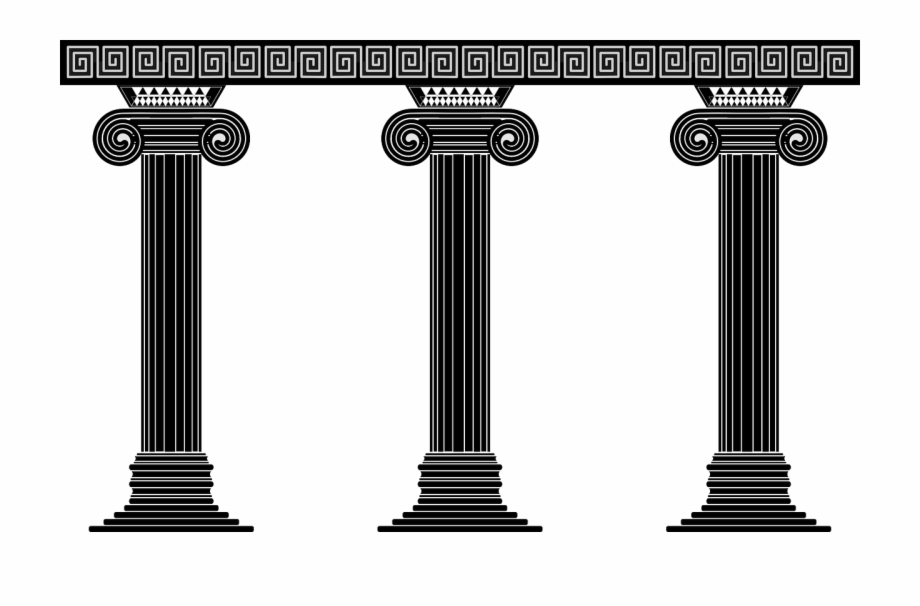 Columns Temple Architecture Png Image Greek Columns Vector