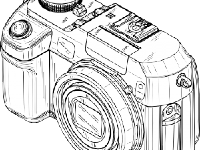 Digital Camera Clipart Outline Png Transparent Cameras Drawings