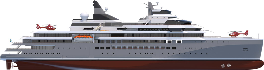 Purposely Designed For Expedition Cruise Cruise Ship Side
