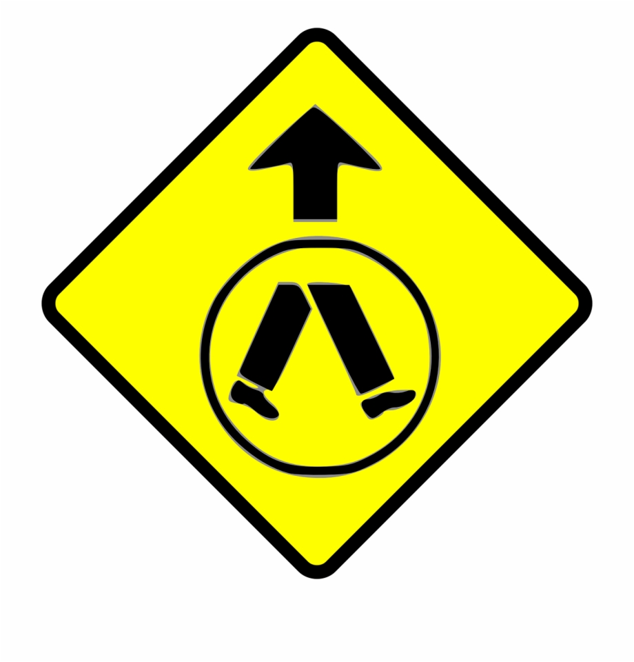 Pedestrian Crossing Caution School Crossing Sign Australia