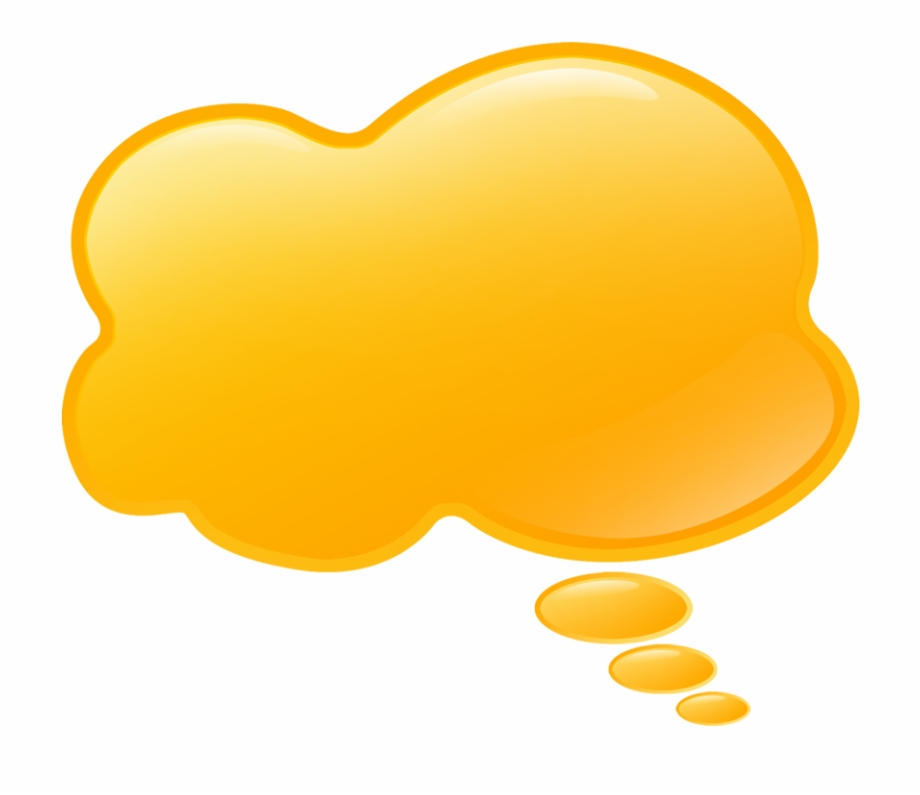 Thinking Bubble Thought Bubble01 F019 C Icon Yellow
