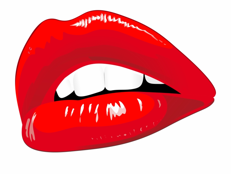 red lips clip art
