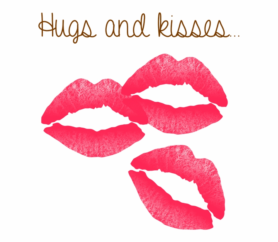 Kiss Mouth Lips Text Hugs Kisses Sexy Lipstick