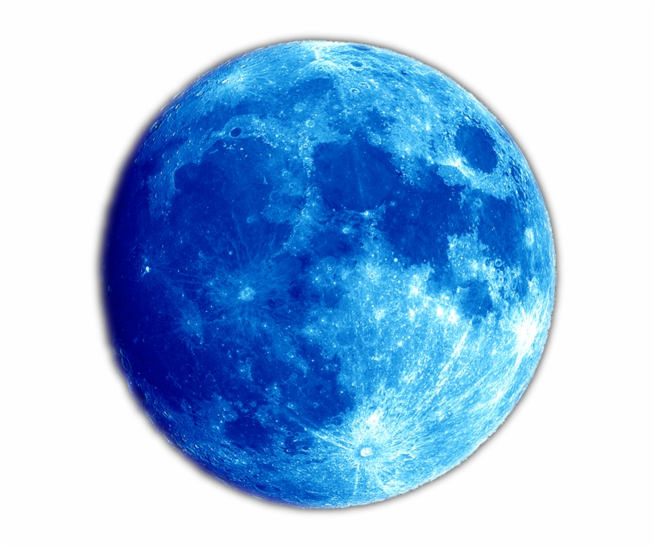 Blue Planet Moon Png Blue Moon Transparent Background