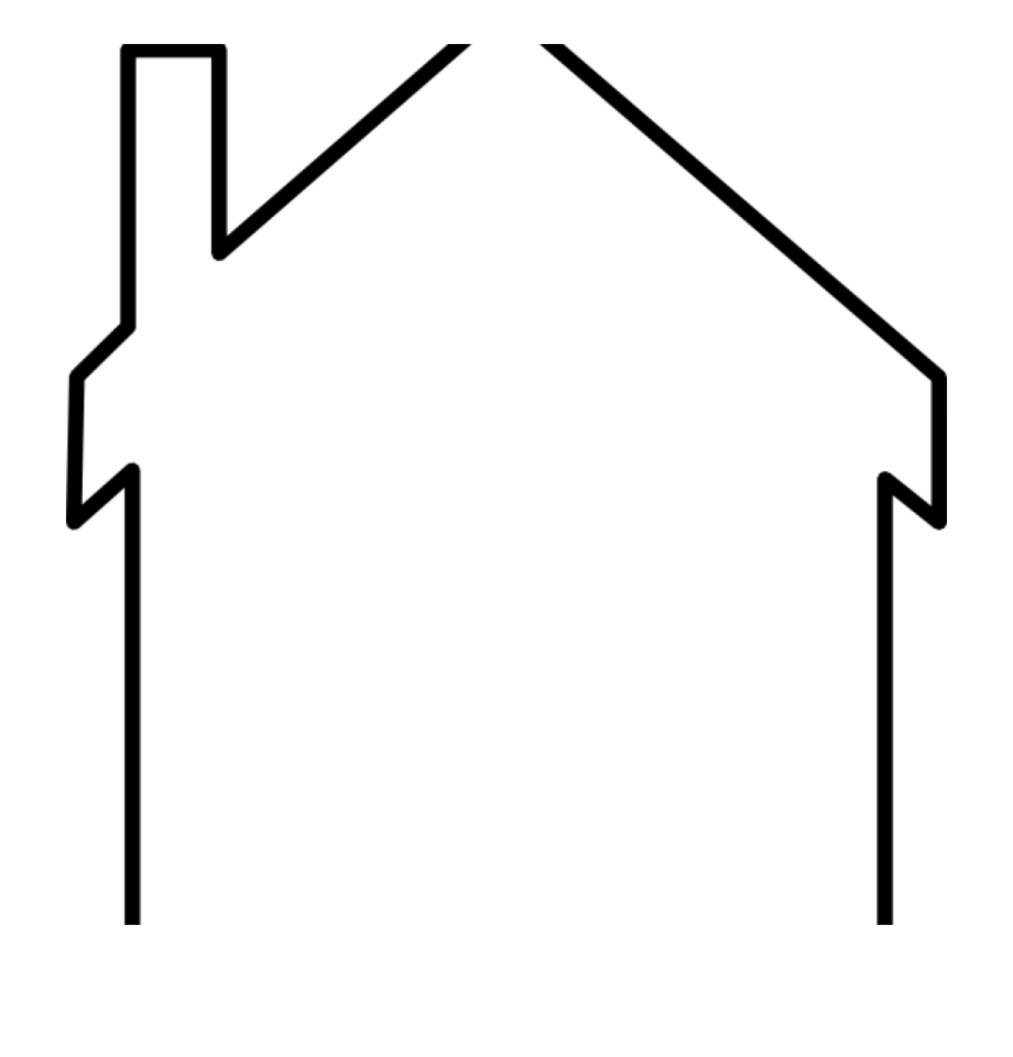 House Outline Clipart House Outline Clipart Black And