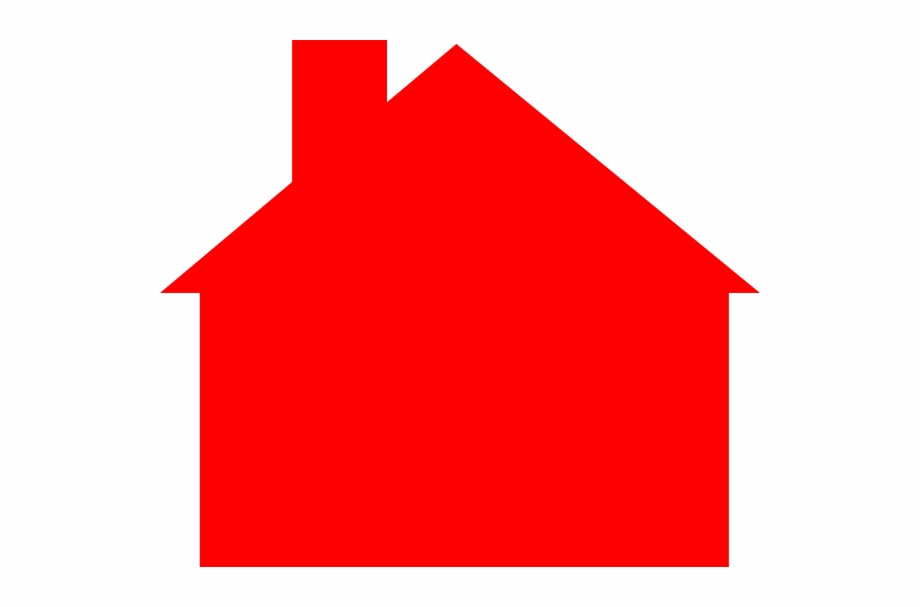 Red House Outline Clipart House Outline Clip Art
