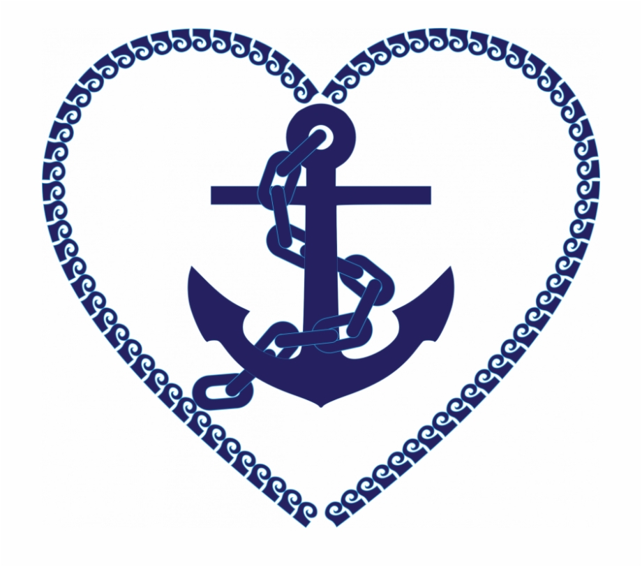 Clipart Nautical Heart Anchor Anchor And Heart Clipart