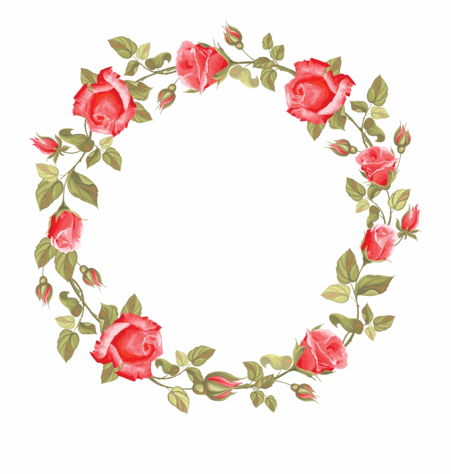 Rose Circular Frame 