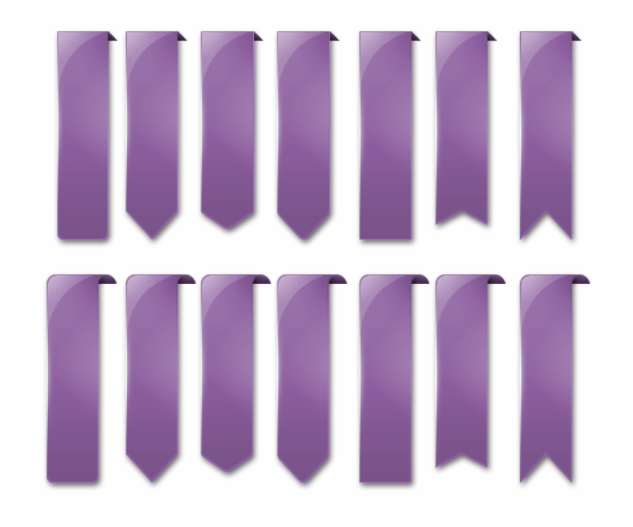 Graphic Design Ribbon Banner Transparent Purple Printable Victoria