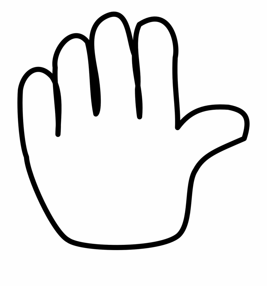 Hand Stop Open Held Out Palm Png Image