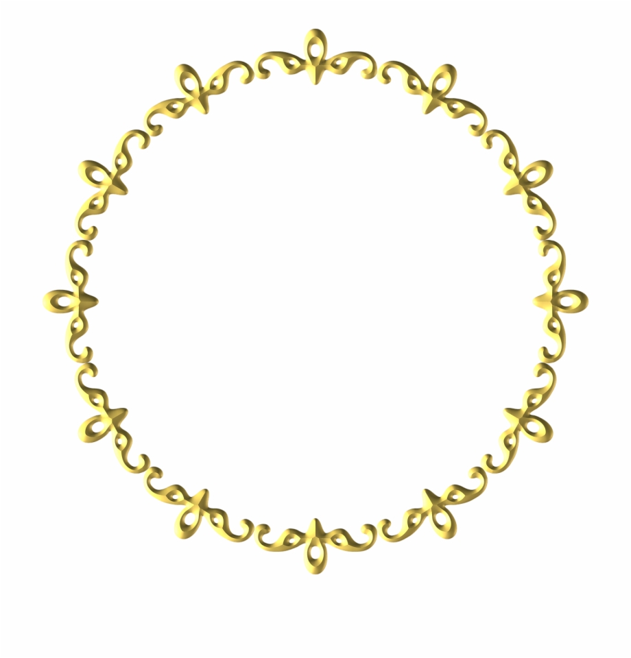 Золотой орнамент по кругу