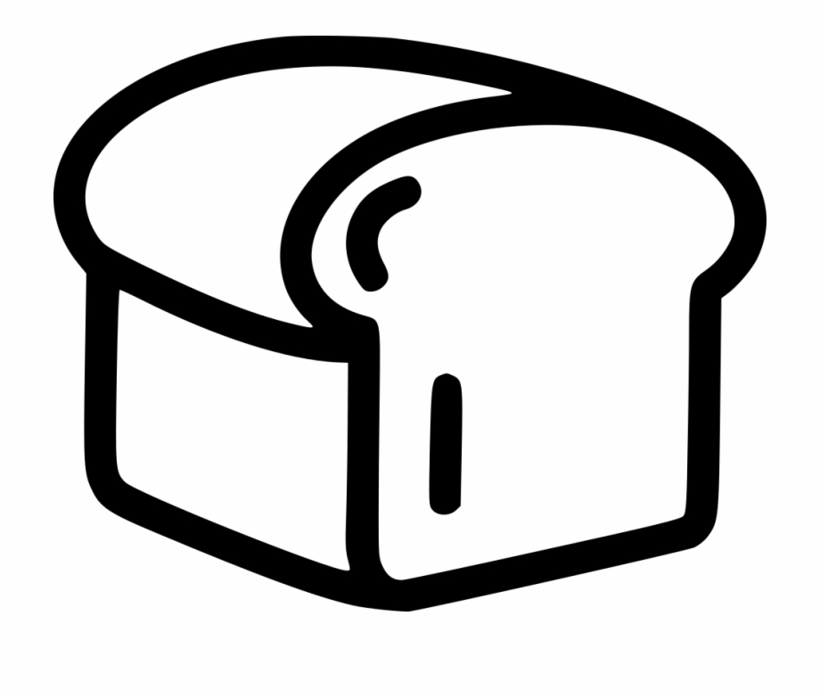 loaf of bread clip art black and white
