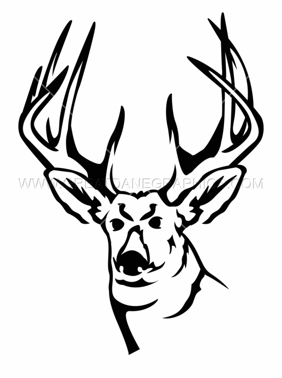 Line At Getdrawings Clipart Black And White Deer