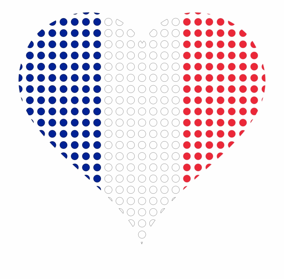 France Flag Heart Png